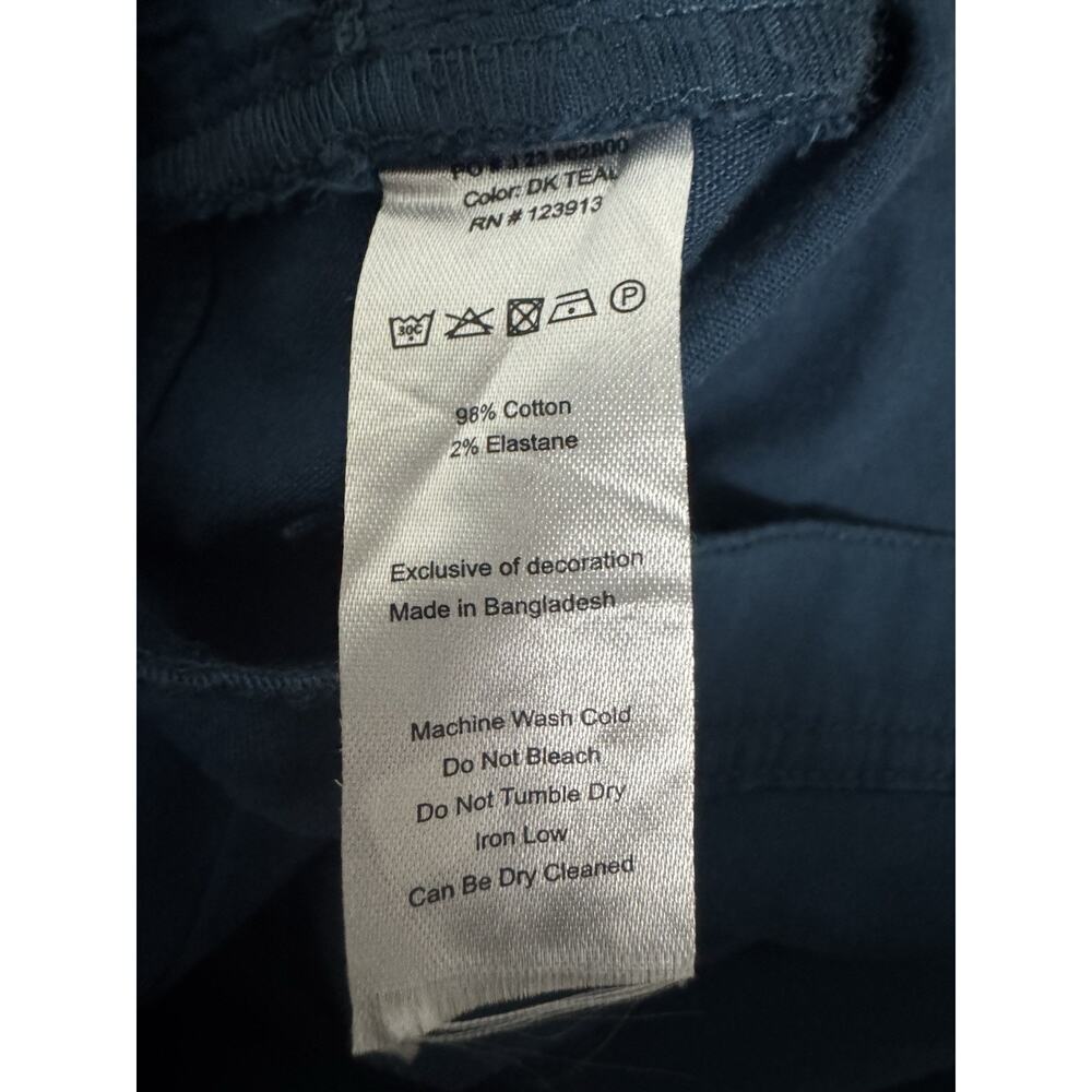 JACHS New York Men’s Straight Fit Casual 5 Pocket Pants 34x29 Dark Teal - Picture 11 of 12